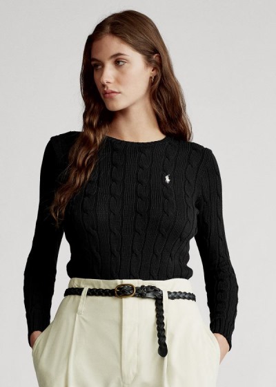 Women's Polo Ralph Lauren Cable-Knit Cotton Sweater | 382097RXH